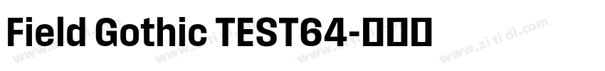 Field Gothic TEST64字体转换
